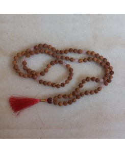 Rudraksha with Citrine Kriya Mala - Rosary