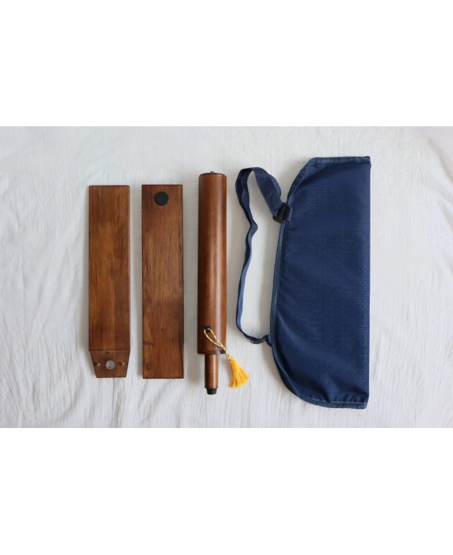 Aum Board Wooden - round - walnut finish