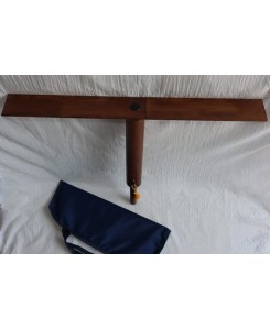 Aum Board Wooden - round - walnut finish